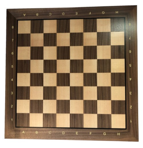 WE Games Walnut/Oak Wood Grain Mousepad Chessboard, 20 inches – made in USA