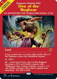 Magic: The Gathering - Adventures in The Forgotten Realms - Den of the Bugbear (Dungeon Module) - Rare/351 Lightly Played