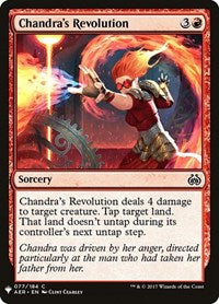 Magic: The Gathering - The List - Aether Revolt - Chandra's Revolution Common/077 Lightly Played