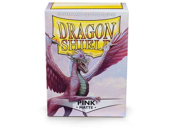 Dragon Shields: (100) Matte Pink Standard Sleeves