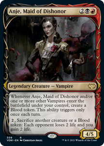 Magic: The Gathering - Innistrad: Crimson Vow - Anje, Maid of Dishonor (Showcase) Rare/309 Lightly Played