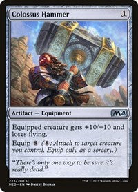 Magic: The Gathering Single - Core Set 2020 - Colossus Hammer - Uncommon/233 Lightly Played