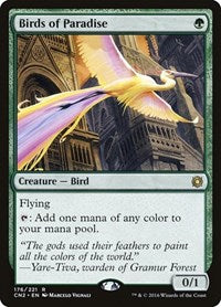 Magic: The Gathering Single - Conspiracy: Take the Crown - Birds of Paradise - Rare/176 Lightly Played