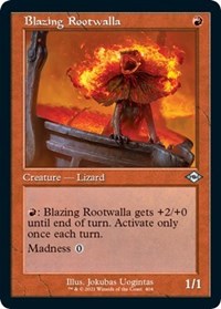 Magic: The Gathering Single - Modern Horizons 2 - Blazing Rootwalla (Retro Frame) (Foil) - Uncommon/404 Lightly Played