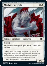 Magic: The Gathering Single - Modern Horizons 2 - Marble Gargoyle (Foil) - Common/021 Lightly Played