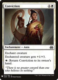 Magic: The Gathering Single - The List - Aether Revolt - Conviction - Common/012 Lightly Played