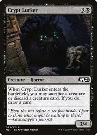 Magic: The Gathering Single - Core Set 2021 - Crypt Lurker (Foil) - Common/093 Lightly Played