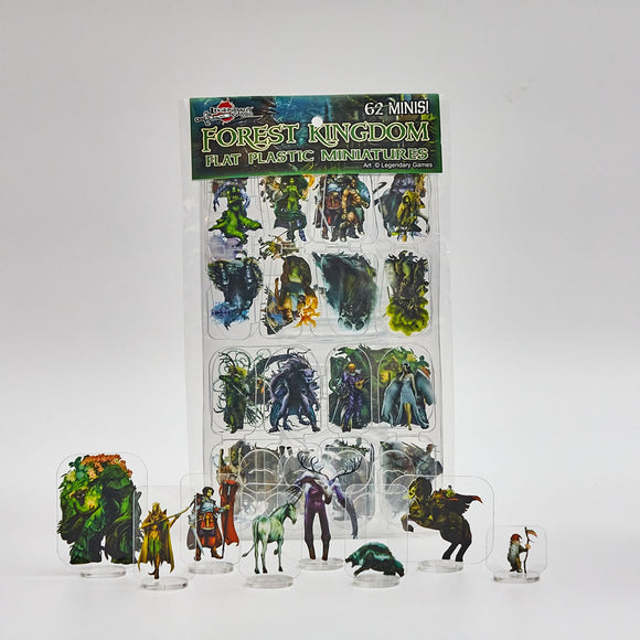 Flat Plastic Miniatures: Legendary Games - Forest Kingdoms (62pc)