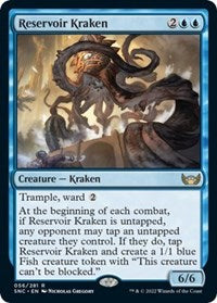 Magic: The Gathering Single - Streets of New Capenna - Reservoir Kraken Rare/056 Lightly Played