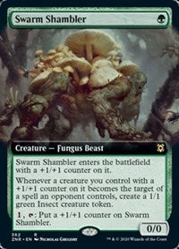 Magic: The Gathering Single - Zendikar Rising - Swarm Shambler (Extended Art) Rare/362 Lightly Played