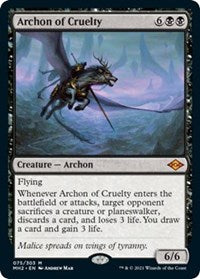 Magic: The Gathering Single - Modern Horizons 2 - Archon of Cruelty Mythic/075 Lightly Played