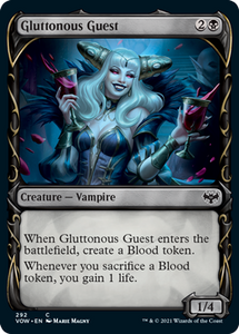 Magic: The Gathering - Innistrad: Crimson Vow - Gluttonous Guest (Showcase) Common/292 Lightly Played