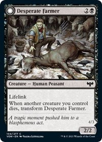 Magic: The Gathering Single - Innistrad: Crimson Vow - Desperate Farmer - Common/104 Lightly Played