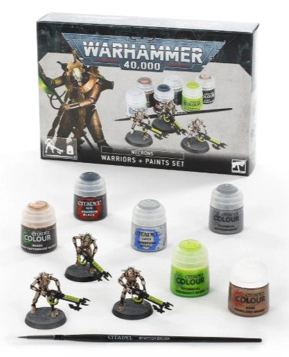 Warhammer 40,000 Necrons Warriors + Paints Set