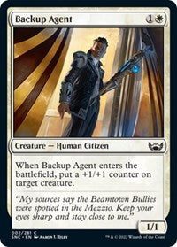 Magic: The Gathering Single - Streets of New Capenna - Backup Agent Common/002 Lightly Played