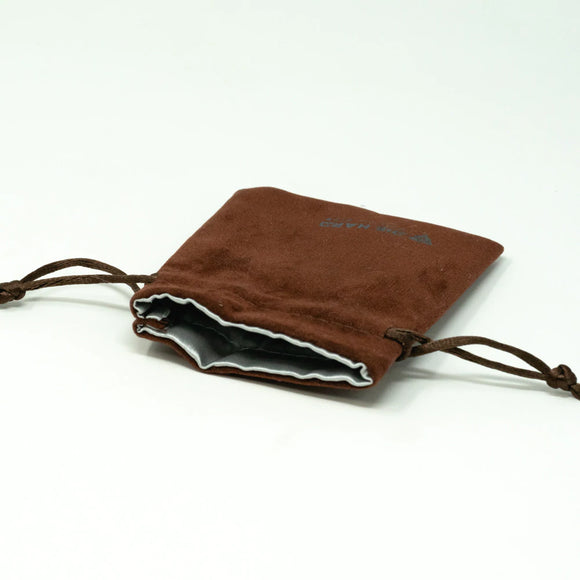 Satin Lined Velvet Bag - Small Brown (3