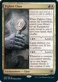 Magic: The Gathering - Adventures in The Forgotten Realms - Fighter Class - Rare/222 Lightly Played
