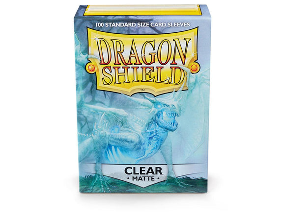 Dragon Shield: (100) Matte Clear Standard Sleeves