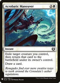 Magic: The Gathering - The List - Acrobatic Maneuver - Common/001 Lightly Played