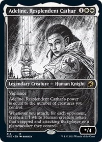 Magic: The Gathering - Innistrad: Midnight Hunt - Adeline, Resplendent Cathar (Showcase) Rare/312 Lightly Played