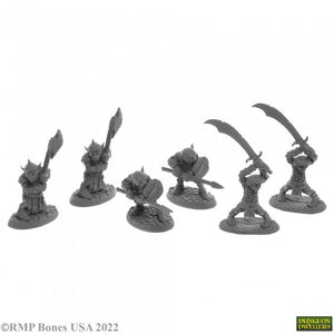 Bones USA Dungeon Dwellers - GOBLIN WARRIORS (6) (77444) 07044