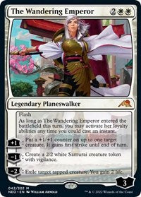 Magic: The Gathering Single - Kamigawa: Neon Dynasty - The Wandering Emperor Mythic/042 Lightly Played