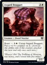 Magic: The Gathering Single - Kaldheim - Axgard Braggart -Common/001 Lightly Played