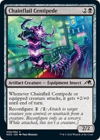 Magic: The Gathering Single - Kamigawa: Neon Dynasty - Chainflail Centipede - Common/090 Lightly Played