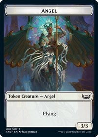 Magic: The Gathering Single - Streets of New Capenna - Angel (Token) Token/002 Lightly Played