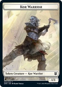 Magic: The Gathering Single - Zendikar Rising - Kor Warrior Token - Common/004 Lightly Played