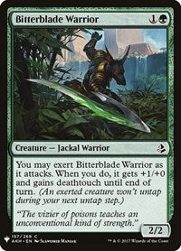Magic: The Gathering Single - The List - Bitterblade Warrior - Common/157 Lightly Played