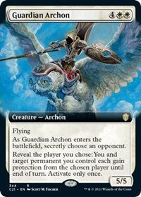 Magic: The Gathering - Commander 2021 - Guardian Archon Rare/344 Lightly Played