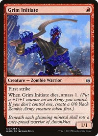 Magic: The Gathering - War of the Spark - Grim Initiate Common/130 Lightly Played