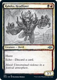 Magic: The Gathering - Modern Horizons 2 - Rakdos Headliner (Showcase) Uncommon/374 Lightly Played