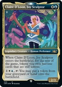 Magic: The Gathering - Unfinity - Claire D'Loon, Joy Sculptor (Showcase) (Galaxy Foil) - Rare/509 Lightly Played