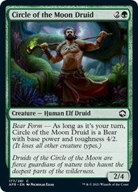 Magic: The Gathering - Adventures in the Forgotten Realms - Circle of the Moon Druid (Foil) - Common/177 Lightly Played