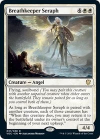 Magic: The Gathering - Commander: Innistrad: Crimson Vow - Breathkeeper Seraph Rare/031 Lightly Played