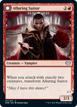 Magic: The Gathering - Innistrad: Crimson Vow - Alluring Suitor - Uncommon/141 Lightly Played
