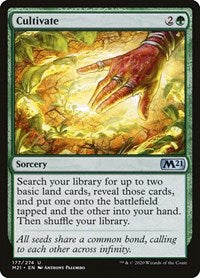 Magic: The Gathering Single - Core Set 2021 - Cultivate (Foil) - Uncommon/177 Lightly Played