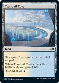 Magic: The Gathering Single - Kamigawa: Neon Dynasty - Tranquil Cove FOIL Land/280 Lightly Played