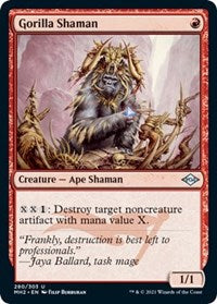 Magic: The Gathering Single - Modern Horizons 2 - Gorilla Shaman (Foil) - Uncommon/280 Lightly Played