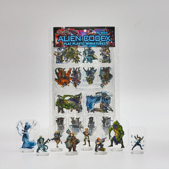 Flat Plastic Miniatures: Legendary Games - Alien Codex (56pc)