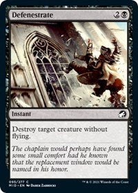 Magic: The Gathering Single - Innistrad: Midnight Hunt - Defenestrate - Uncommon/095 Lightly Played