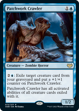 Magic: The Gathering - Innistrad: Crimson Vow - Patchwork Crawler FOIL Rare/072 Lightly Played