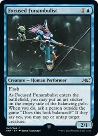 Magic: The Gathering - Unfinity - Focused Funambulist (Foil) - Common/047 Lightly Played