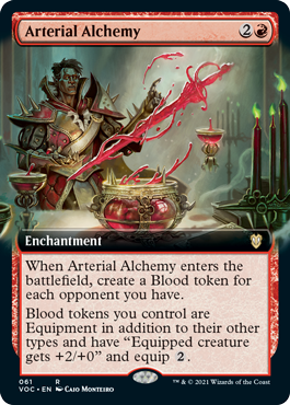 Magic: The Gathering - Commander: Innistrad: Crimson Vow - Arterial Alchemy (Extended Art) Rare/VOC/061 Lightly Played