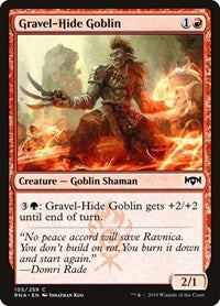 Copy of Magic: The Gathering -Ravnica Allegiance - Gravel-Hide Goblin Common/105 Lightly Played