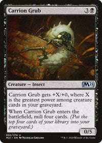 Magic: The Gathering Single - Core Set 2021 - Carrion Grub (Foil) - Uncommon/092 Lightly Played
