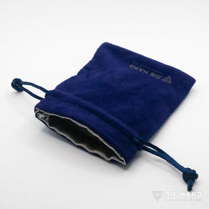 Satin Lined Velvet Bag - Small Blue Anemone (3" x 4")