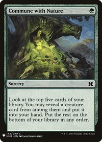 Magic: The Gathering Single - The List - Modern Masters 2015 - Commune with Nature - Common/142 Lightly Played